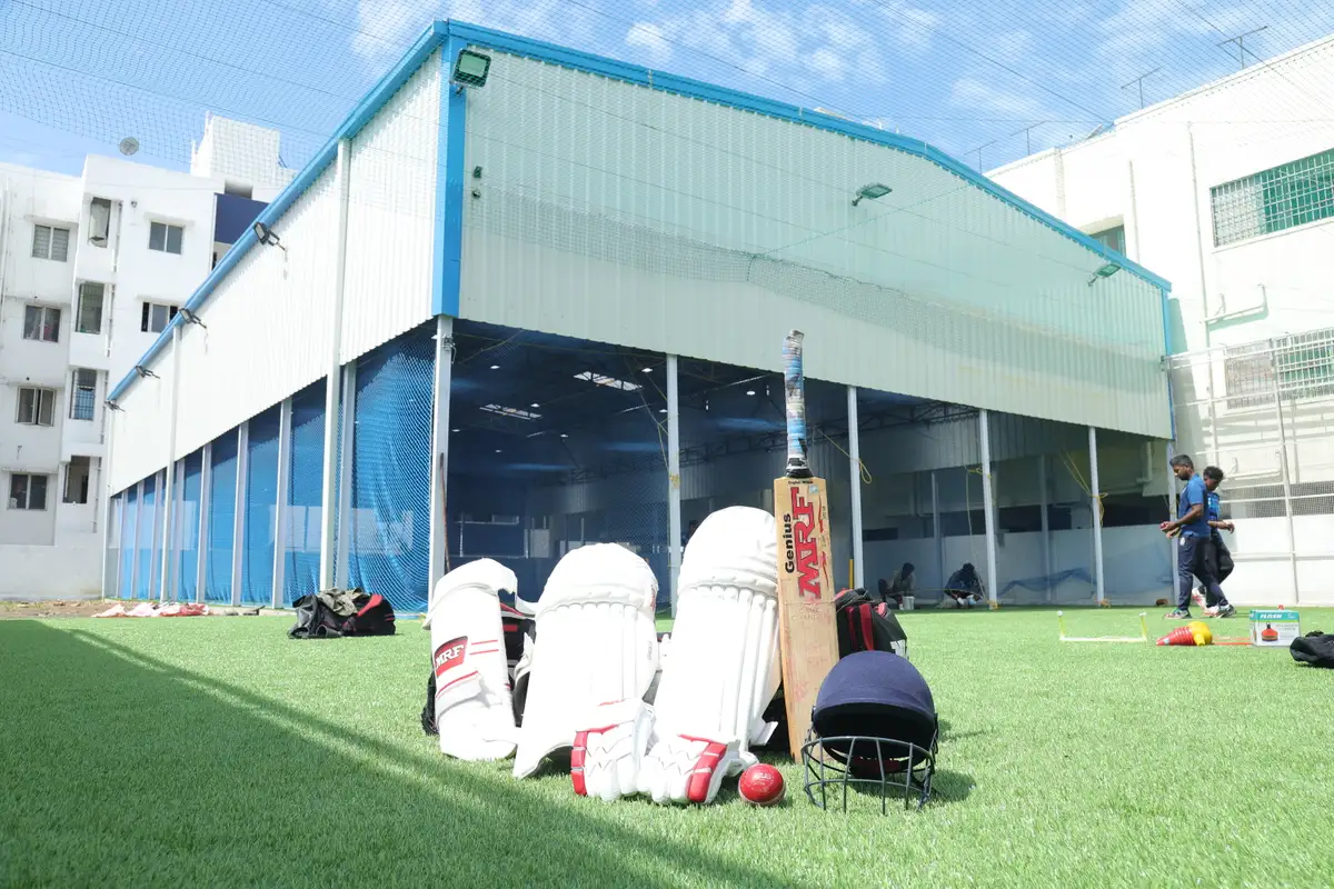 The Elite Cricket Academy turf-net facility in Chennai